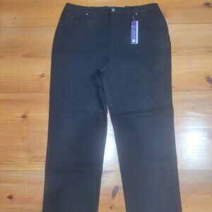 Gloria Vanderbilt Amanda Jeans Size 18 Tall Black Slimming Heritage Fit New